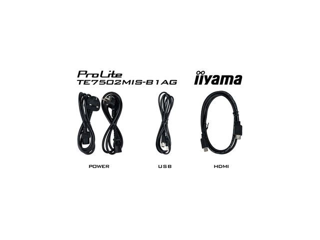 iiyama ProLite monitor TE7502MIS-B1AG 75", 4k UHD, Infrared 20pt touch, Anti-glare coating, VA, HDMI, features Note, web browser, file manager, cloud drives, WPS office and ScreenSharePro image 6