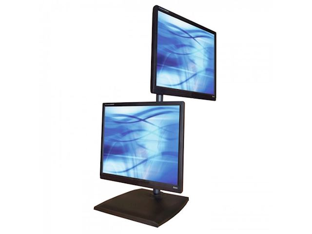 Ergomounts EMUV430FS UltraView 460 Dual Monitor Freestanding Desk Mount image 1