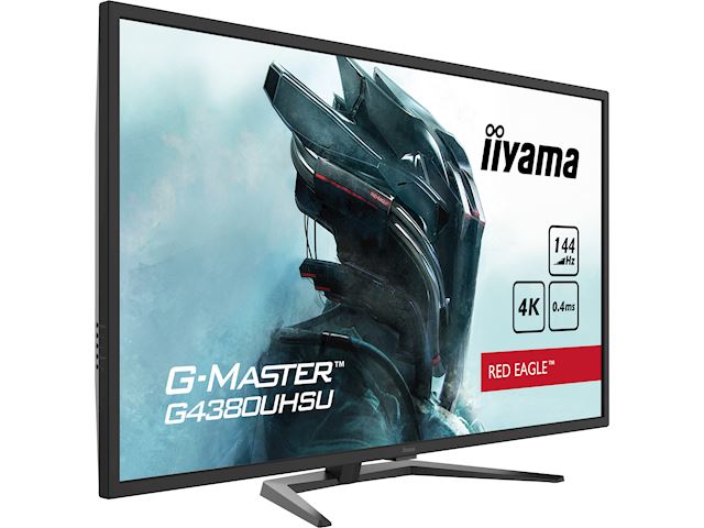 iiyama G-Master Red Eagle gaming monitor G4380UHSU-B1 43" Black, VA panel, 144hz, 4K, 0.4ms, FreeSync, HDMI/DisplayPort with USB Hub image 2