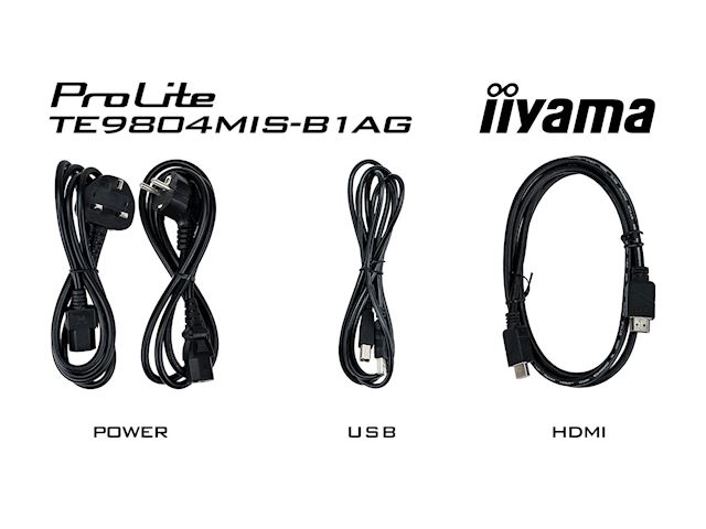 iiyama ProLite TE9804MIS-B1AG 98", 4k UHD, Infrared 20pt touch, 24/7, IPS, Anti-glare coating, HDMI, 32GB internal memory, Wifi module included image 12