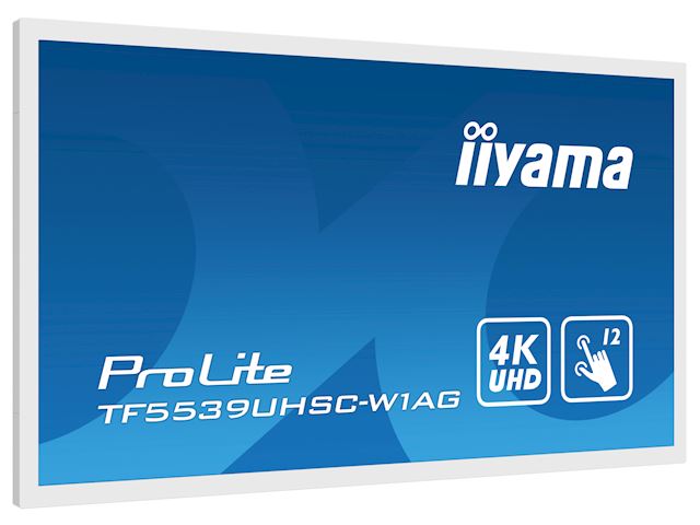 iiyama Prolite monitor TF5539UHSC-W1AG 55" White, IPS, Anti Glare, 4K,  Projective Capacitive 15pt Touch, 24/7, Landscape/Portrait/Face-up, Open Frame image 5