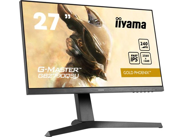 iiyama G-Master Gold Phoenix gaming monitor GB2790QSU-B1 27", 2560 x 1440, 1ms, FreeSync Premium, Display Port, 240hz refresh rate, Height Adjustable image 0