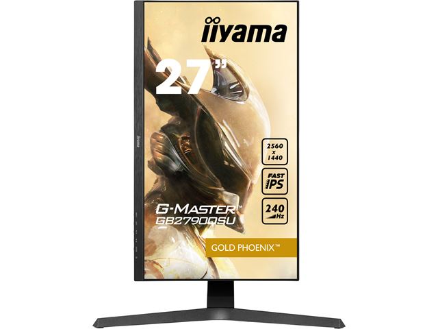 iiyama G-Master Gold Phoenix gaming monitor GB2790QSU-B1 27", 2560 x 1440, 1ms, FreeSync Premium, Display Port, 240hz refresh rate, Height Adjustable image 2