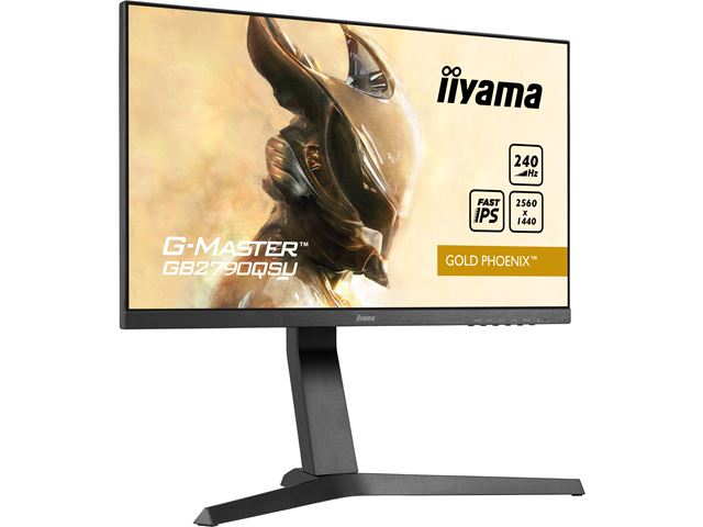 iiyama G-Master Gold Phoenix gaming monitor GB2790QSU-B1 27", 2560 x 1440, 1ms, FreeSync Premium, Display Port, 240hz refresh rate, Height Adjustable image 4
