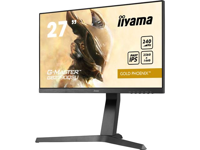 iiyama G-Master Gold Phoenix gaming monitor GB2790QSU-B1 27", 2560 x 1440, 1ms, FreeSync Premium, Display Port, 240hz refresh rate, Height Adjustable image 5