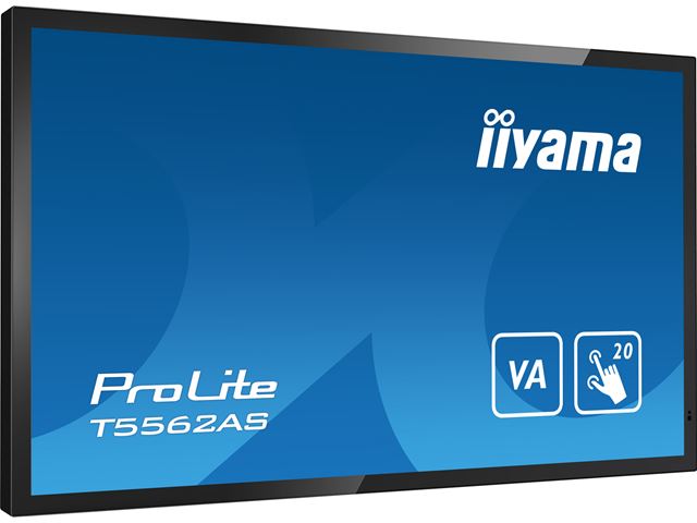 iiyama ProLite monitor T5562AS-B1 55", P-Cap 20pt Touch, 4K, VA panel Touch Screen with Android OS image 3
