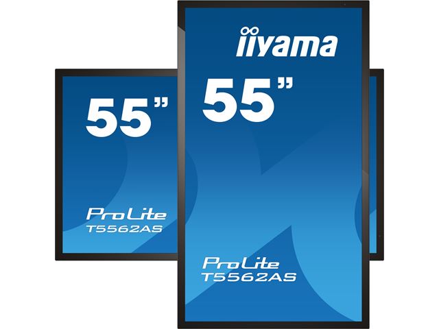 iiyama ProLite monitor T5562AS-B1 55", P-Cap 20pt Touch, 4K, VA panel Touch Screen with Android OS image 2