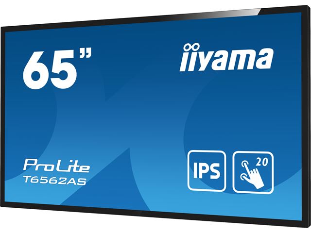 iiyama ProLite T6562AS-B1 65", 4k UHD, Integrated annotation software, PCAP 20pt touch, IPS, 24/7, HDMI, Anti-Glare image 5