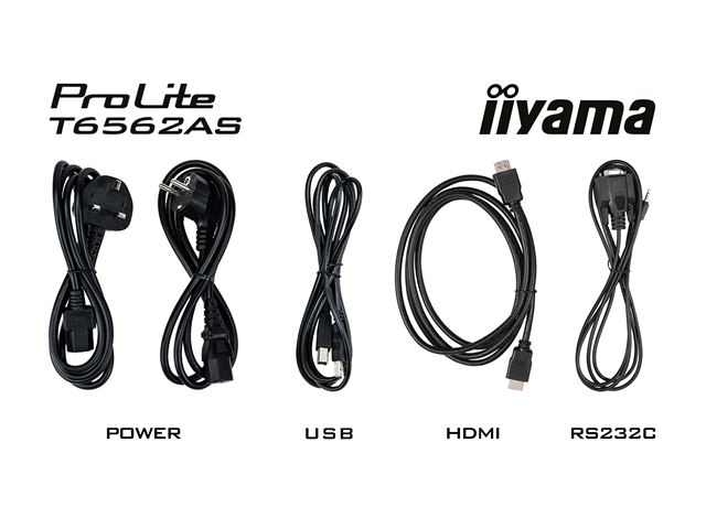 iiyama ProLite T6562AS-B1 65", 4k UHD, Integrated annotation software, PCAP 20pt touch, IPS, 24/7, HDMI, Anti-Glare image 9