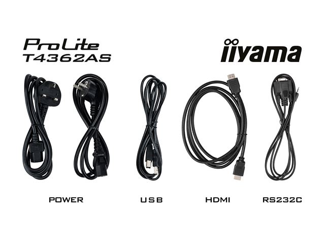 iiyama ProLite monitor T4362AS-B1 43" Projective Capacitive 20pt touch, 4K touch screen with Android OS and Anti-Glare image 15