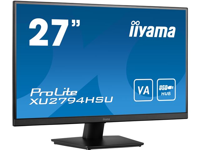 iiyama ProLite XU2794HSU-B1, 27" Ultra Slim, VA, HDMI, 3-side-borderless design monitor image 1