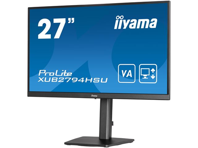 iiyama ProLite XUB2794HSU-B1, Height Adjustable 27" Ultra Slim, VA, HDMI, 3-side-borderless design monitor image 4