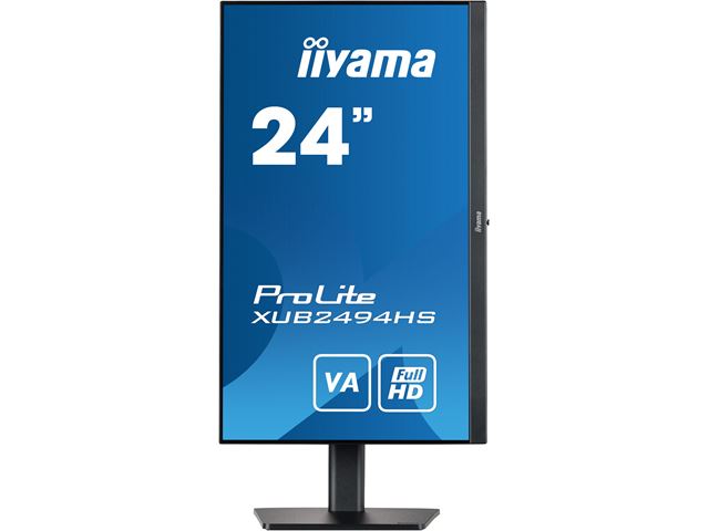 iiyama ProLite monitor XUB2494HS-B2 24", VA panel, Height Adjustable, Black, 3-side borderless bezel, HDMI, Display Port image 3