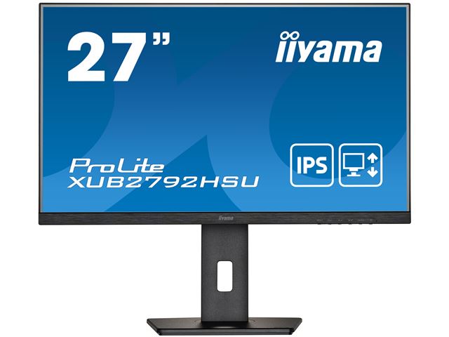 iiyama ProLite Monitor XUB2792HSU-B5 27", Black, Height Adjustable, IPS Panel, USB hub, HDMI, DP image 0