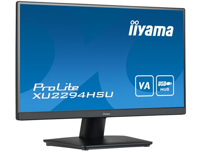 iiyama ProLite monitor XU2294HSU-B2 22" VA panel, USB hub, HDMI image 8