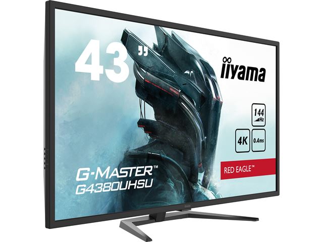 EX DEMO UNIT iiyama G-Master Red Eagle gaming monitor G4380UHSU-B1 43" Black, VA panel, 144hz, 4K, 0.4ms, FreeSync, HDMI/DisplayPort with USB Hub image 5