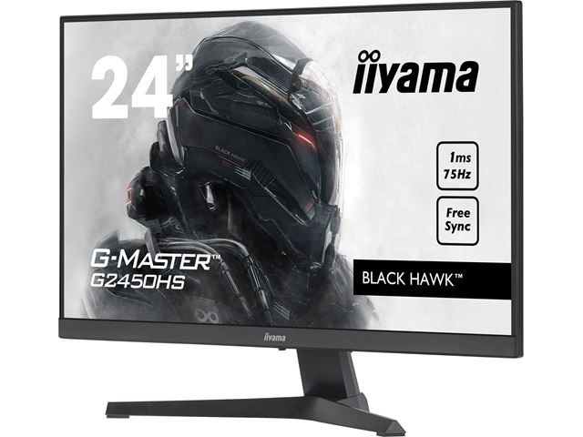 iiyama G-Master Black Hawk gaming monitor G2450HS-B1 23.8" Black, VA, 75Hz, 1ms, FreeSync, HDMI, Display Port image 3