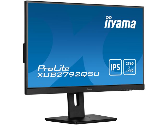 iiyama ProLite monitor XUB2792QSU-B5 27" IPS, 2560x1440, FreeSync, 3-side borderless, Black, HDMI, Display Port, USB Hub, Height Adjustable image 6