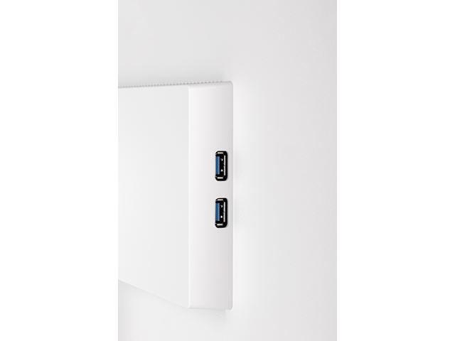 iiyama ProLite monitor XUB2492HSU-W6 24" IPS, Full HD, White, 3-side borderless, 1000hz refresh rate, HDMI, Display Port, USB Hub, Height Adjustable image 6