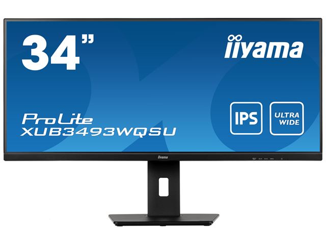 iiyama ProLite monitor XUB3493WQSU-B5 34" IPS ultra-wide screen with HDMI and Height Adjustment image 2