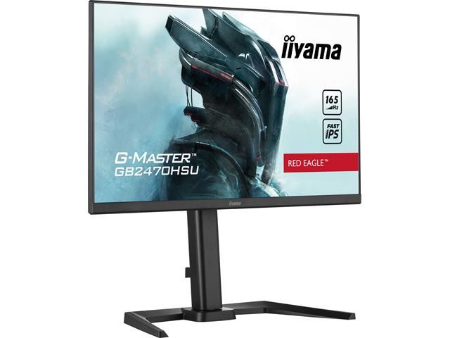 iiyama G-Master Red Eagle gaming monitor GB2470HSU-B5 23.8" Height Adjustable, Full HD, 165Hz, 0.8ms, FreeSync, HDMI, Display Port, USB Hub image 16
