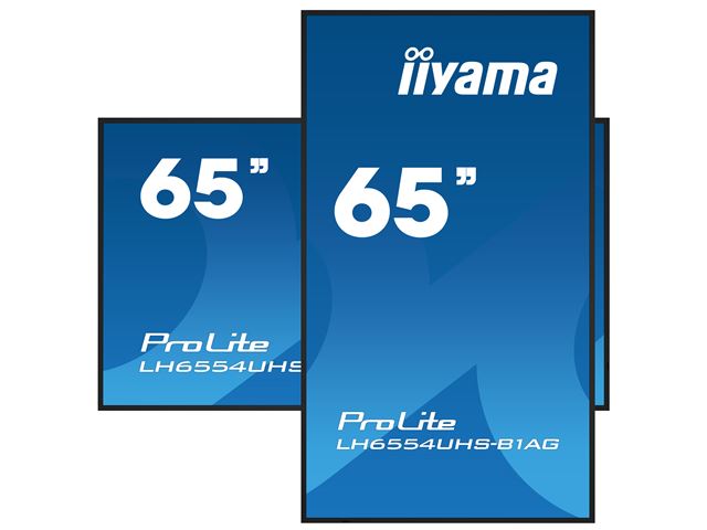 iiyama Prolite monitor LH6554UHS-B1AG 65" IPS panel, 4K UHD, 24/7, AntiGlare, Landscape/Portrait with Android OS, FailOver and Intel® SDM slot image 3