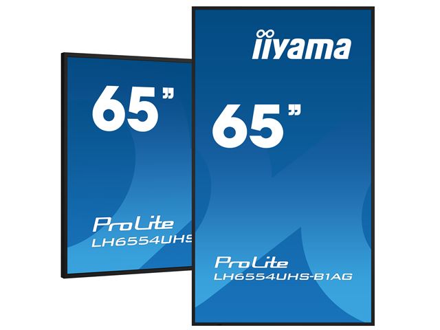 iiyama Prolite monitor LH6554UHS-B1AG 65" IPS panel, 4K UHD, 24/7, AntiGlare, Landscape/Portrait with Android OS, FailOver and Intel® SDM slot image 4