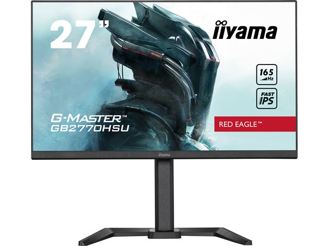 iiyama G-Master Red Eagle gaming monitor GB2770HSU-B5 27" Black, Ultra Slim Bezel, Fast IPS IGZO, 165Hz, 0.8ms, FreeSync, HDMI, Display Port, USB Hub image 0