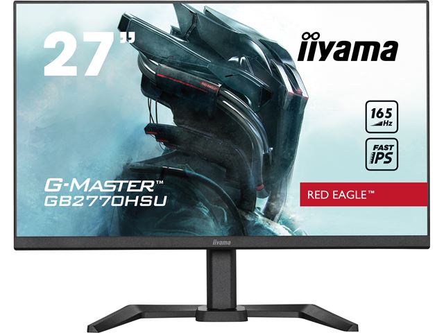 iiyama G-Master Red Eagle gaming monitor GB2770HSU-B5 27" Black, Ultra Slim Bezel, Fast IPS IGZO, 165Hz, 0.8ms, FreeSync, HDMI, Display Port, USB Hub image 1