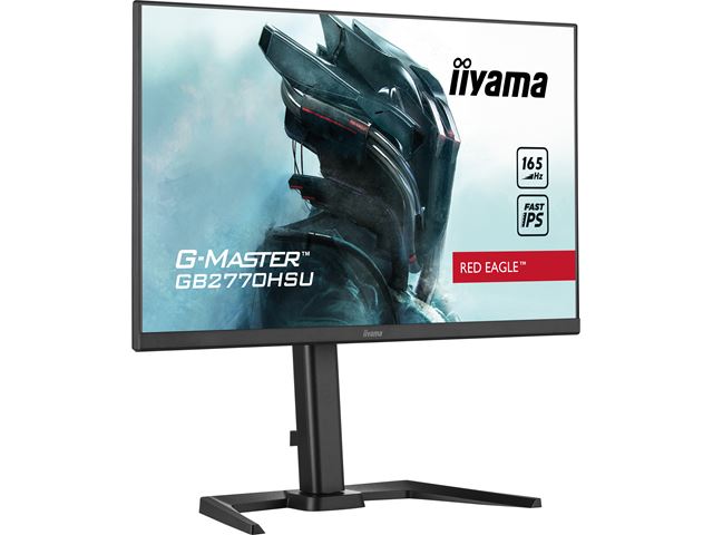 iiyama G-Master Red Eagle gaming monitor GB2770HSU-B5 27" Black, Ultra Slim Bezel, Fast IPS IGZO, 165Hz, 0.8ms, FreeSync, HDMI, Display Port, USB Hub image 3