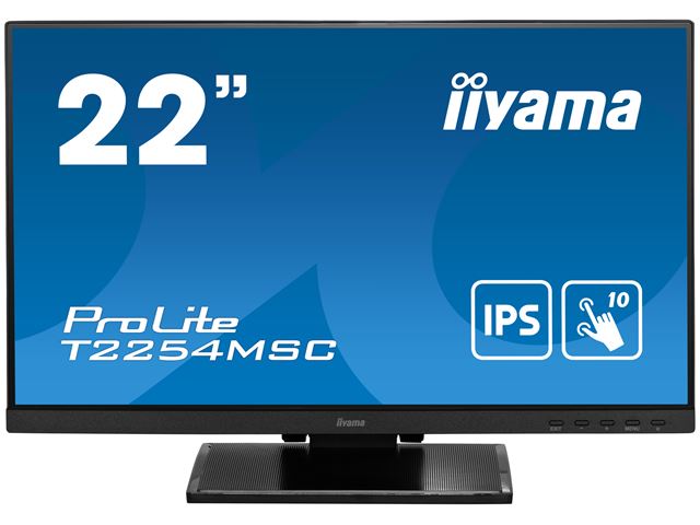 iiyama ProLite monitor T2254MSC-B1AG 22", Projective Capacitive 10pt touch, Anti-glare coating, IPS, Ultra thin bezel, HDMI image 0