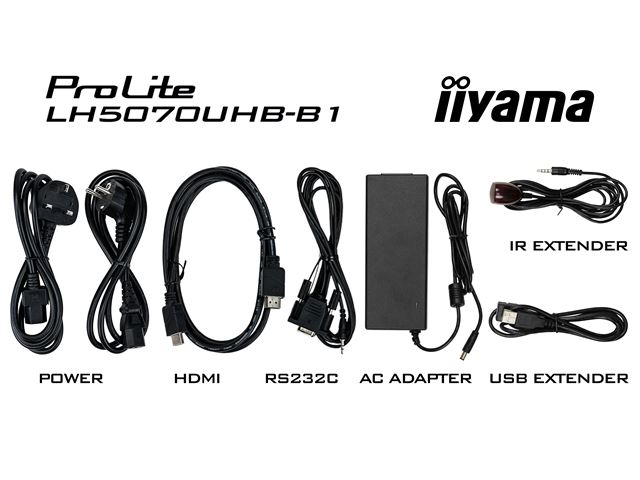 iiyama Prolite monitor LH5070UHB-B1 50" Digital Signage, VA, Slimline, 4K UHD, 700cd/m² brightness, 24/7, Landscape/Portrait, with Android OS image 8
