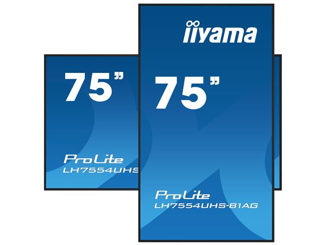 iiyama ProLite LH7554UHS-B1AG 75", 24/7, 4K, IPS, HDMI, landscape/portrait, Wifi, Android OS, FailOver and Intel® SDM slot, Anti-Glare image 3