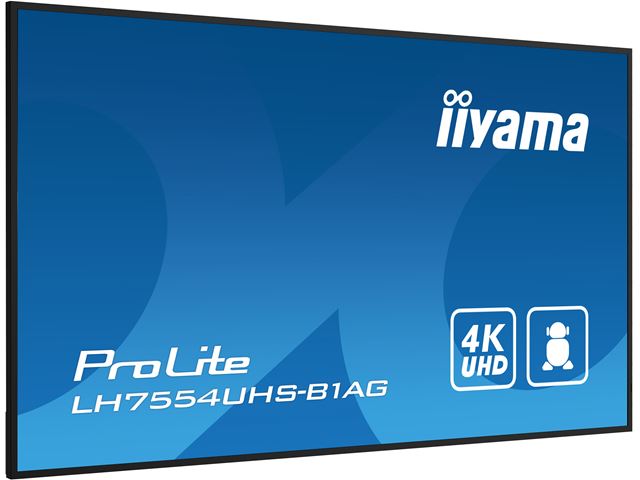 iiyama ProLite LH7554UHS-B1AG 75", 24/7, 4K, IPS, HDMI, landscape/portrait, Wifi, Android OS, FailOver and Intel® SDM slot, Anti-Glare image 5