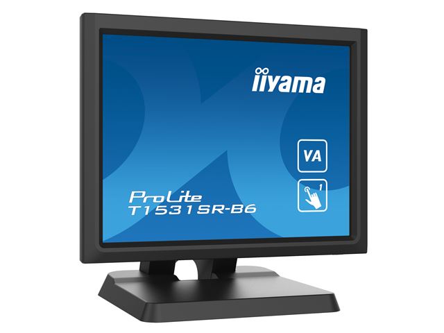 iiyama ProLite monitor T1531SR-B6 15" Black, 5:4 Resistive single touch, VA, HDMI, Display Port image 2