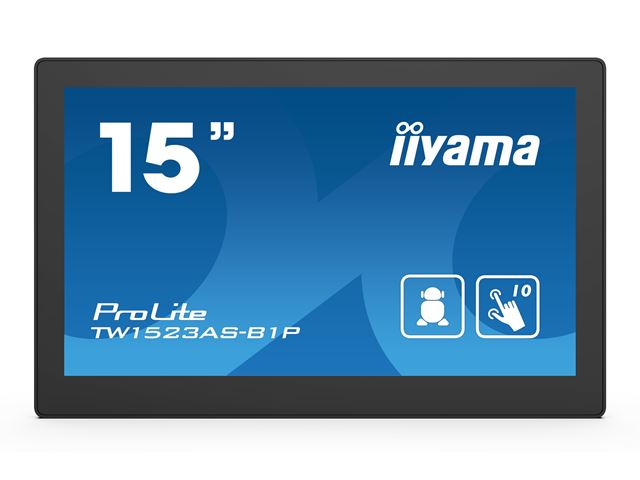 BOX DAMAGE iiyama ProLite TW1523AS-B1P, 15.6” Full HD PCAP 10pt touch screen with Android and POE Technology image 3
