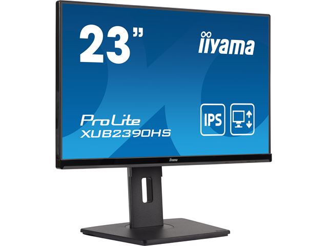 iiyama ProLite monitor XUB2390HS-B5 23" IPS, Full HD, Ultra Slim Bezel, Black, HDMI, Height Adjustable image 2
