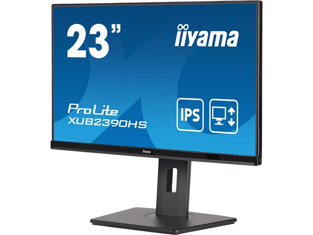 iiyama ProLite monitor XUB2390HS-B5 23" IPS, Full HD, Ultra Slim Bezel, Black, HDMI, Height Adjustable image 4