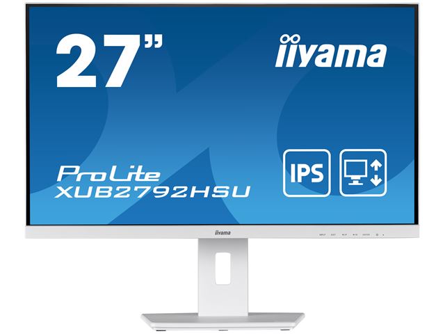 iiyama ProLite Monitor XUB2792HSU-W5 27", White, Height Adjustable, IPS Panel image 0