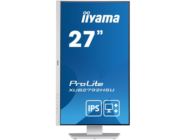iiyama ProLite Monitor XUB2792HSU-W5 27", White, Height Adjustable, IPS Panel image 1