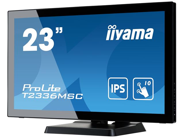 iiyama ProLite monitor T2336MSC-B3  23"  Black, IPS, Full HD, Projective Capacitive 10pt touch, HDMI, USB Hub image 4