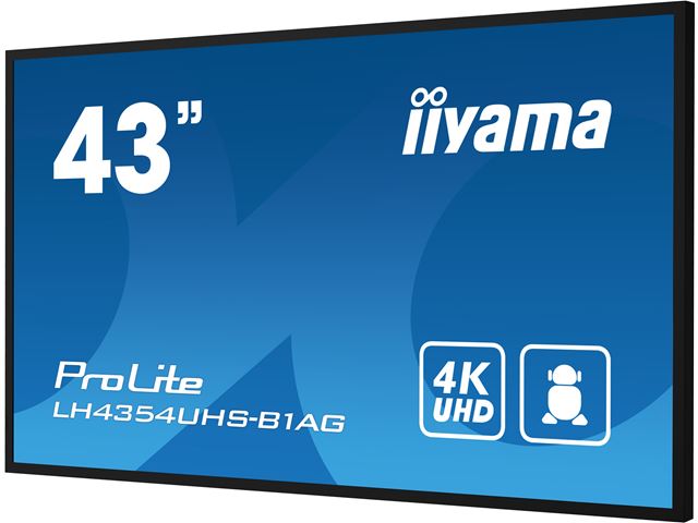 iiyama ProLite monitor LH4354UHS-B1AG 43", Digital Signage, IPS, HDMI, DisplayPort, 4K, 24/7, Landscape/Portrait, Media Player, Intel® SDM slot, Wifi, Anti-Glare image 11