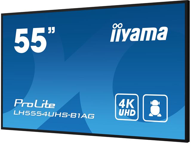 iiyama Prolite monitor LH5554UHS-B1AG 55" IPS, 4K, 24/7, Landscape/Portrait, featuring Android OS, FailOver and Intel® SDM slot, Anti-glare image 6