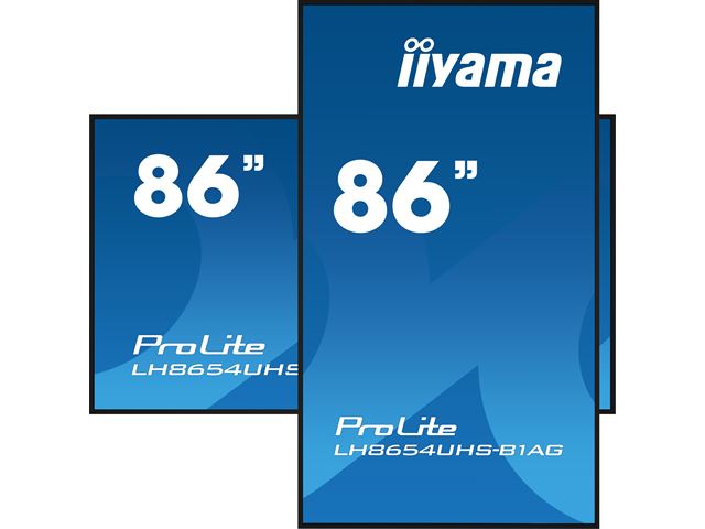 iiyama ProLite LH8654UHS-B1AG 86", 24/7, 4K, IPS, HDMI, landscape/portrait, Wifi, Android OS, FailOver and Intel® SDM slot, Anti-Glare image 3