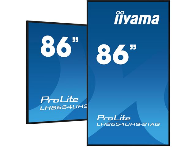 iiyama ProLite LH8654UHS-B1AG 86", 24/7, 4K, IPS, HDMI, landscape/portrait, Wifi, Android OS, FailOver and Intel® SDM slot, Anti-Glare image 4
