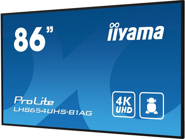 iiyama ProLite LH8654UHS-B1AG 86", 24/7, 4K, IPS, HDMI, landscape/portrait, Wifi, Android OS, FailOver and Intel® SDM slot, Anti-Glare image 5