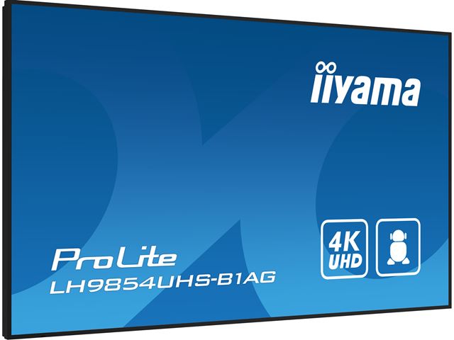 iiyama ProLite LH9854UHS-B1AG 98", 24/7, 4K, IPS, HDMI, landscape/portrait, Wifi, Android OS, FailOver and Intel® SDM slot, Anti-Glare image 5