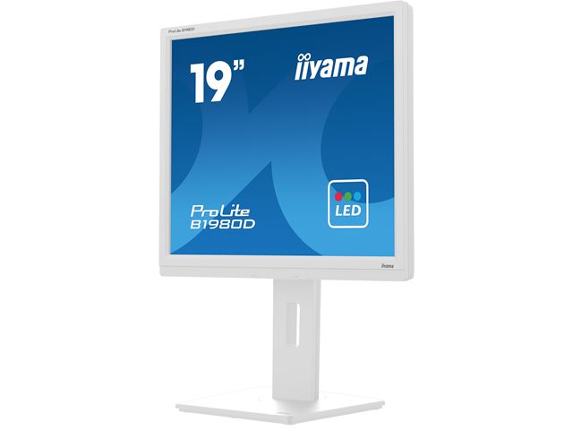 TO CLEAR: iiyama ProLite monitor B1980D-W1 19" 5:4, Height Adjustable, White image 6