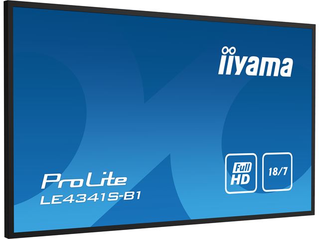 iiyama ProLite monitor LE4341S-B1 43", IPS, 18/7 Hours Operation, LAN Control, Media playback, glossy finish image 2
