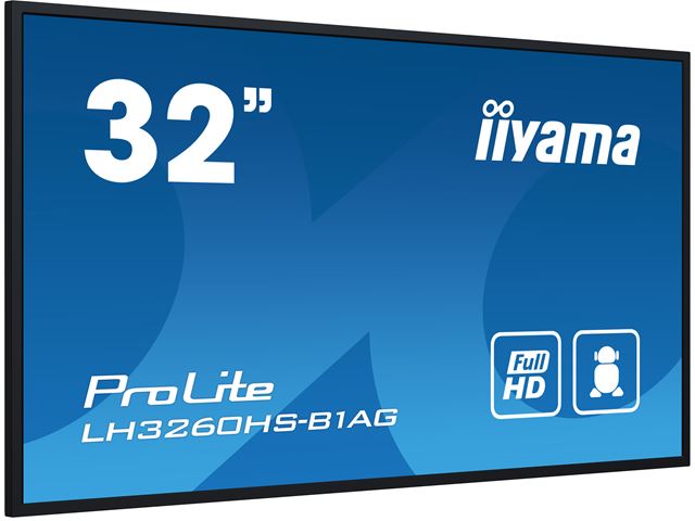 iiyama ProLite LH3260HS-B1AG 32", VA, Full HD, 24/7 Hours Operation, HDMI x 3,  Landscape/Portrait, Android OS and FailOver image 2